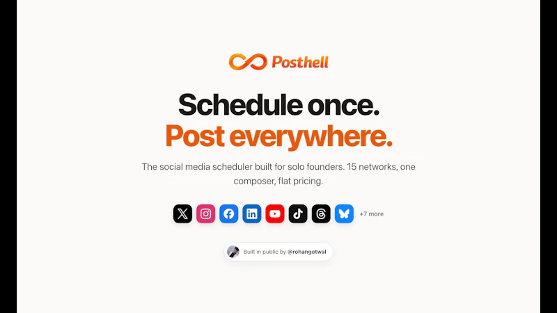 posthell screenshot 1 (video preview)