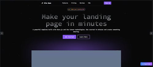 Make your landing gallery image