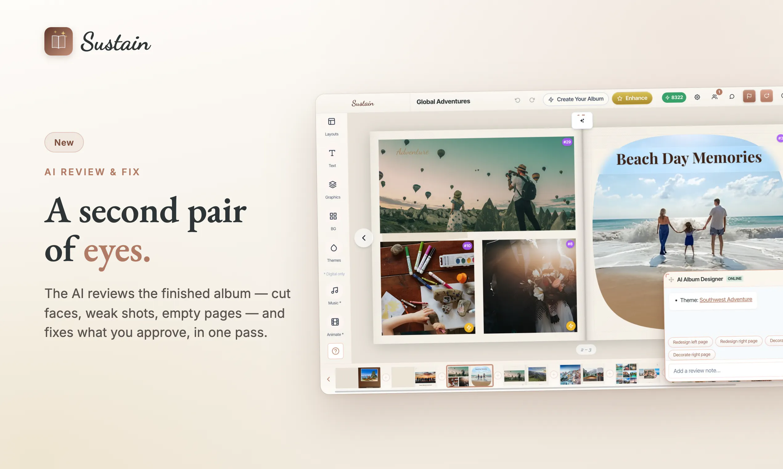Sustain - AI Photo Album Maker gallery image