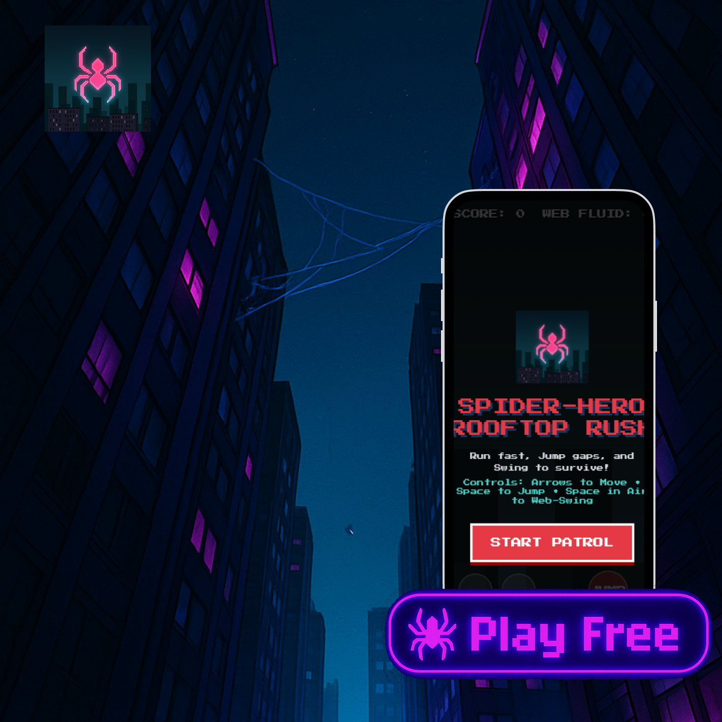 Spider-Hero Rooftop Rush gallery image