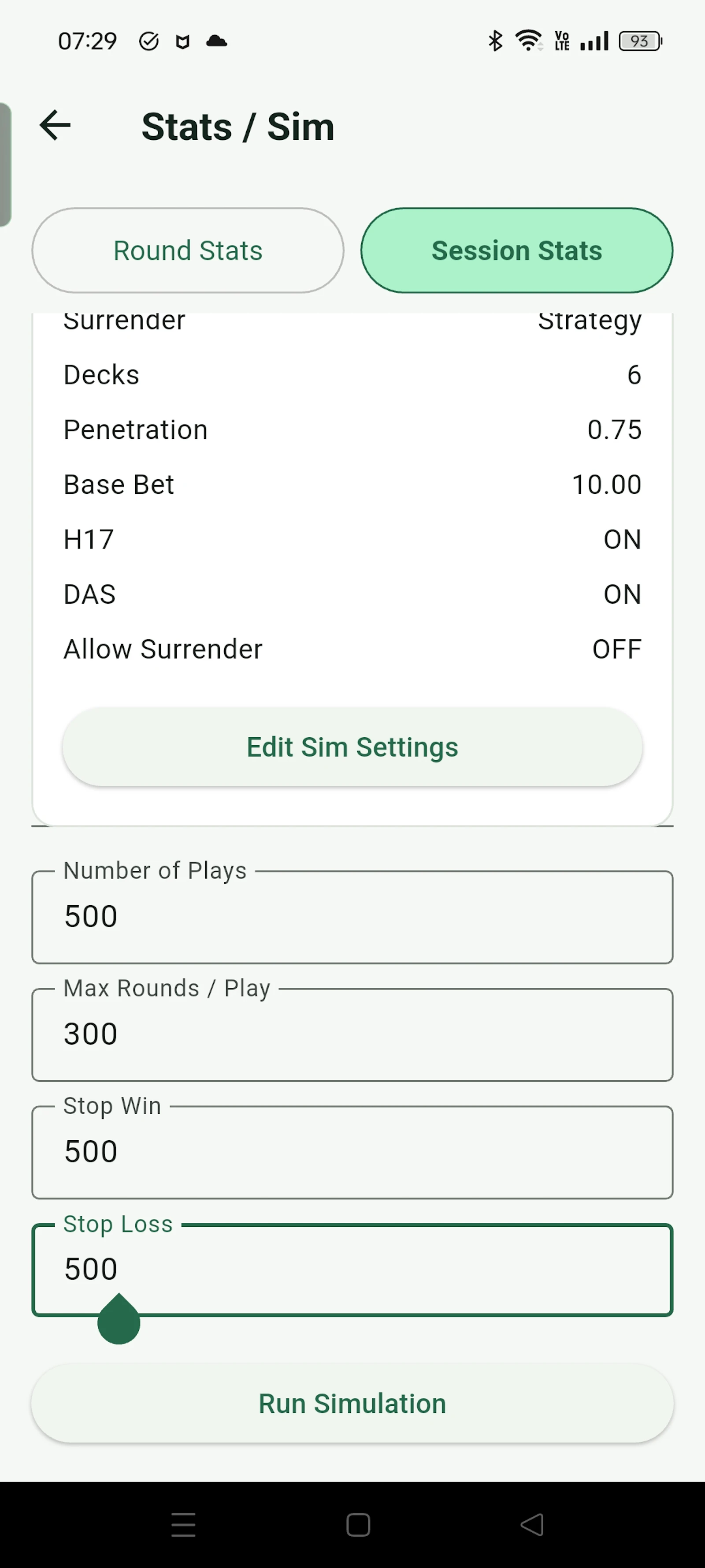 Blackjack Card Counting Trainer screenshot 5