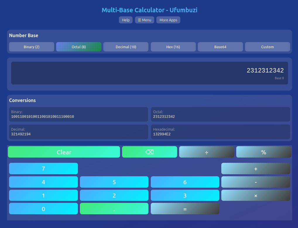 Multibase Calculator gallery image