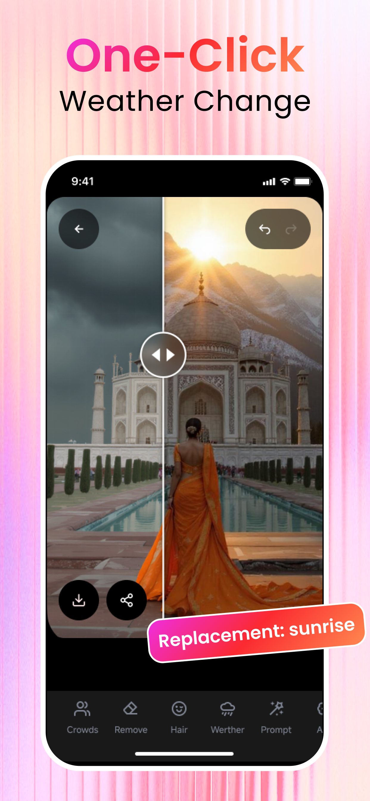 Média ClearCrowds - Remove crowds, wires, and photobombs — keep the moment. 10