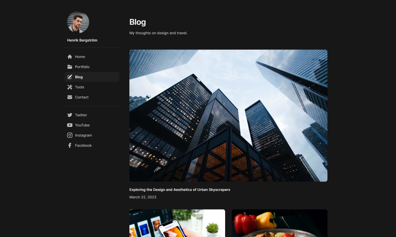 Média Compétence - Modèle de site Web de portefeuille et de blog pour Framer 3