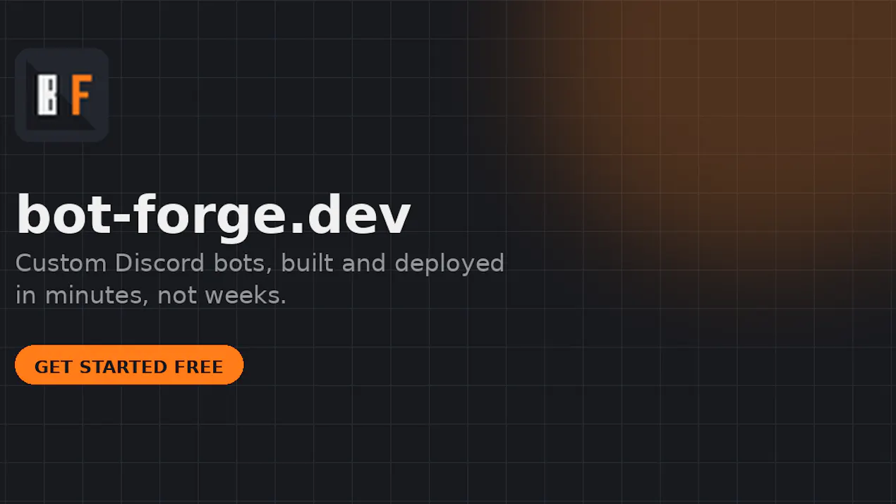 BotForge // Instant Discord Bot Deployer product