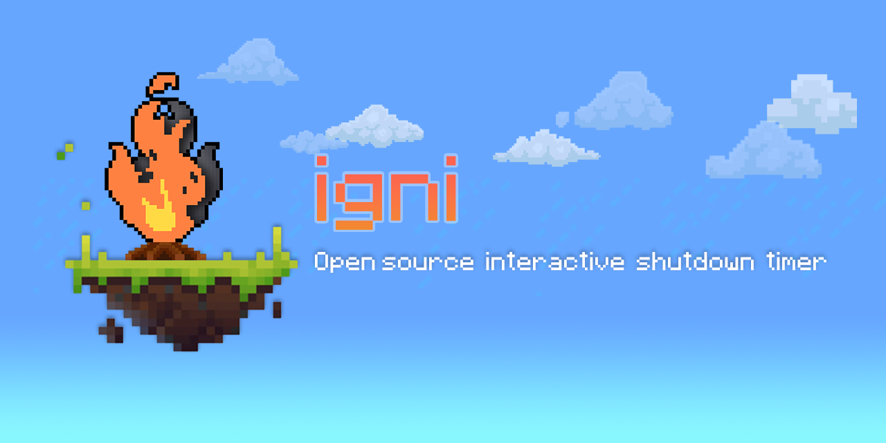 startuptile Igni-Open-source interactive shutdown timer