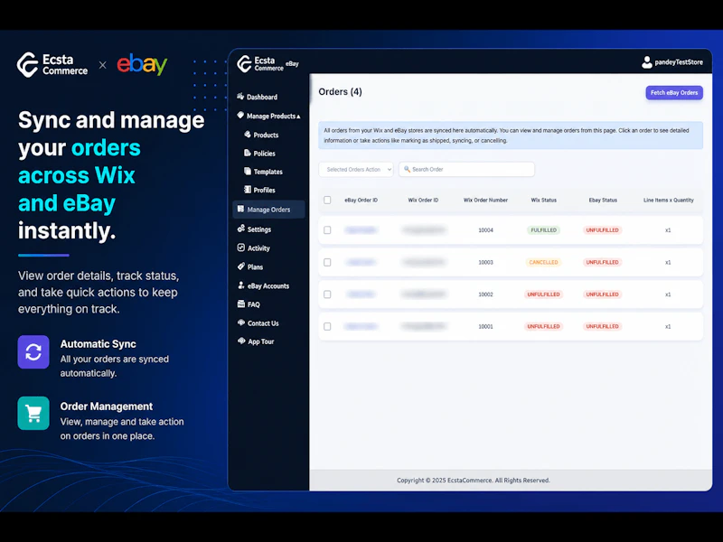 EcstaCommerce eBay Integration screenshot 3
