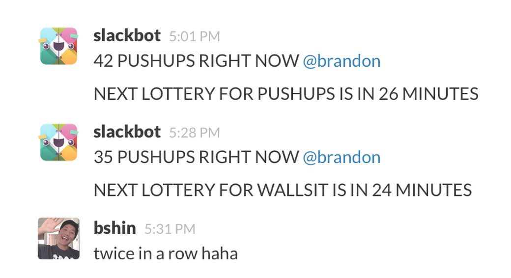 Slackbot Workout Image