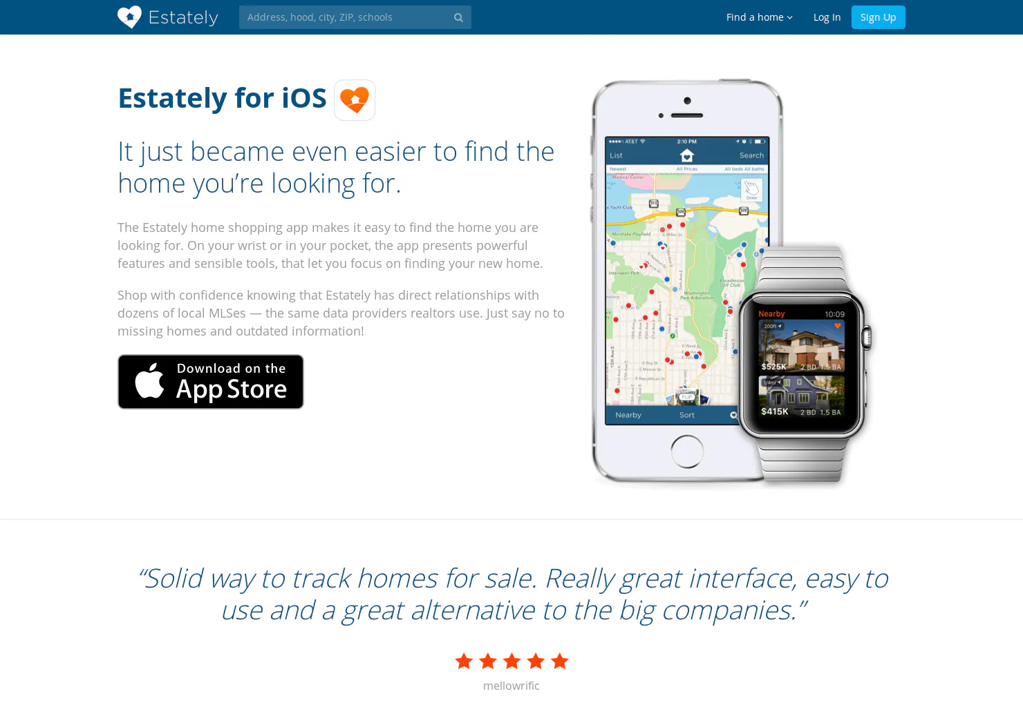 Estately for iOS