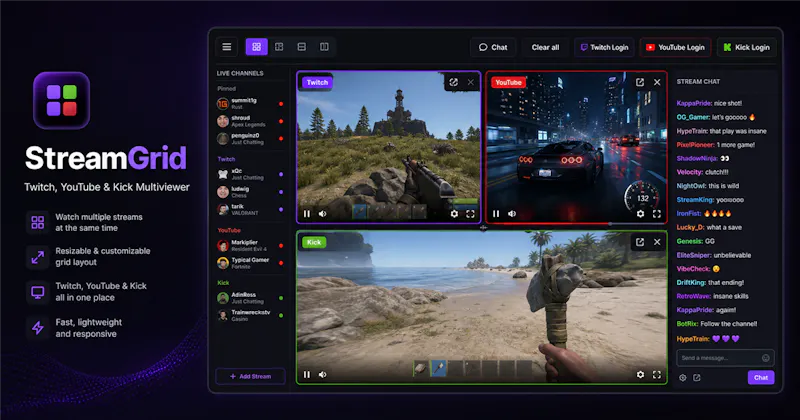 StreamGrid screenshot 1