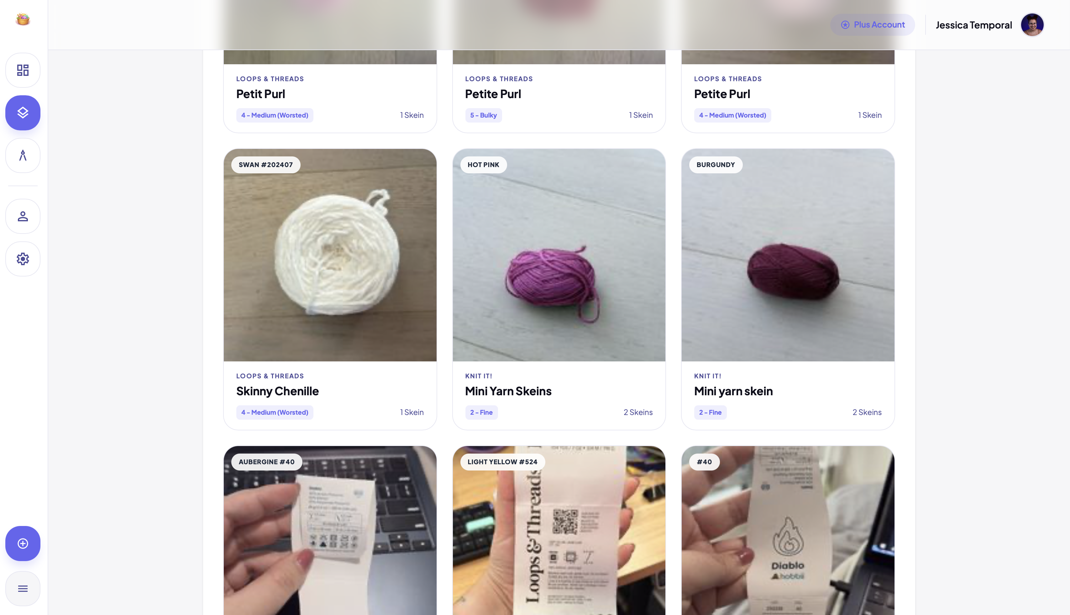 My Yarn Stash - Screenshot 2 showing product features and functionality