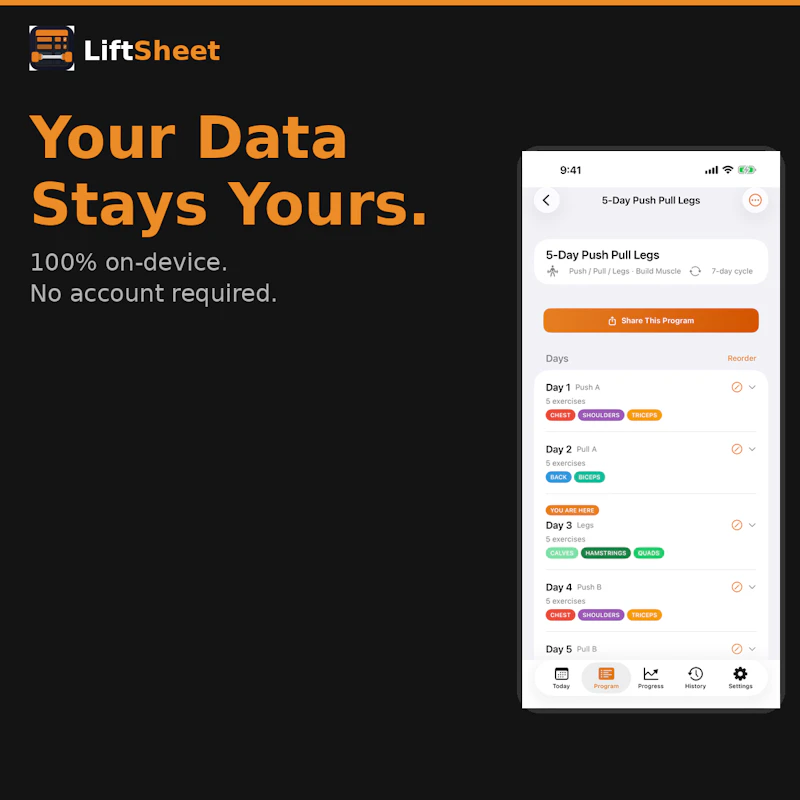 LiftSheet screenshot 4