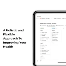 My Healthy Week Checklist on Notion gallery image