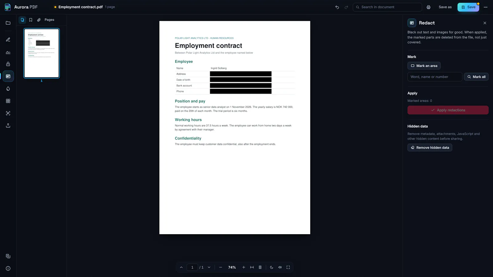 Aurora PDF screenshot 4