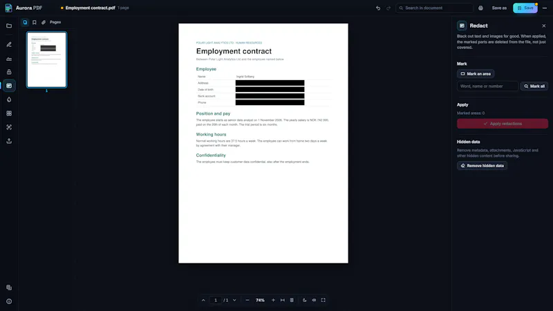 Aurora PDF screenshot 4