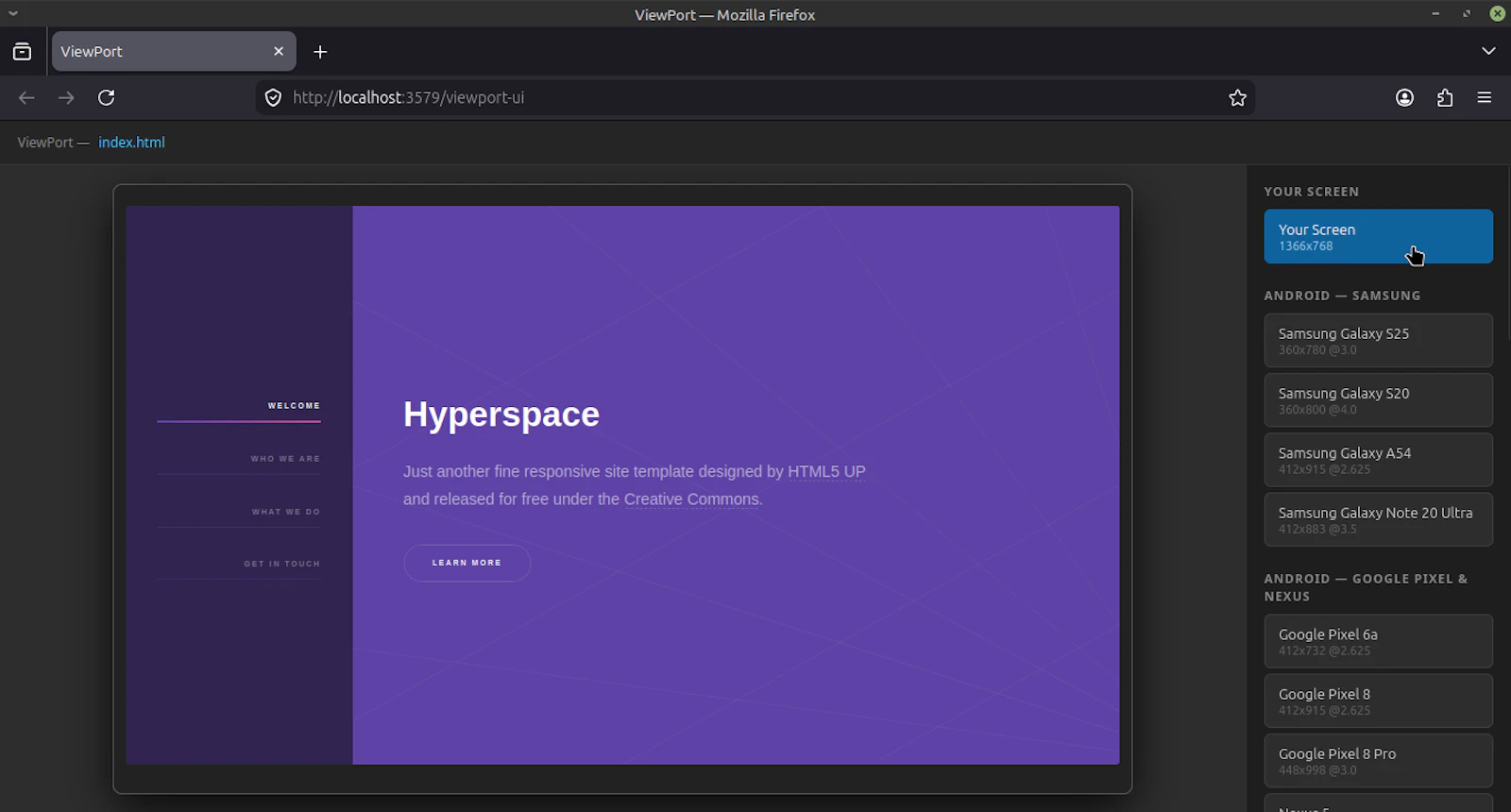 ViewPort screenshot 1