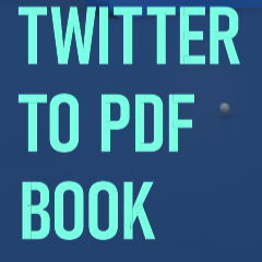 Convert your Twitter content into  PDF
