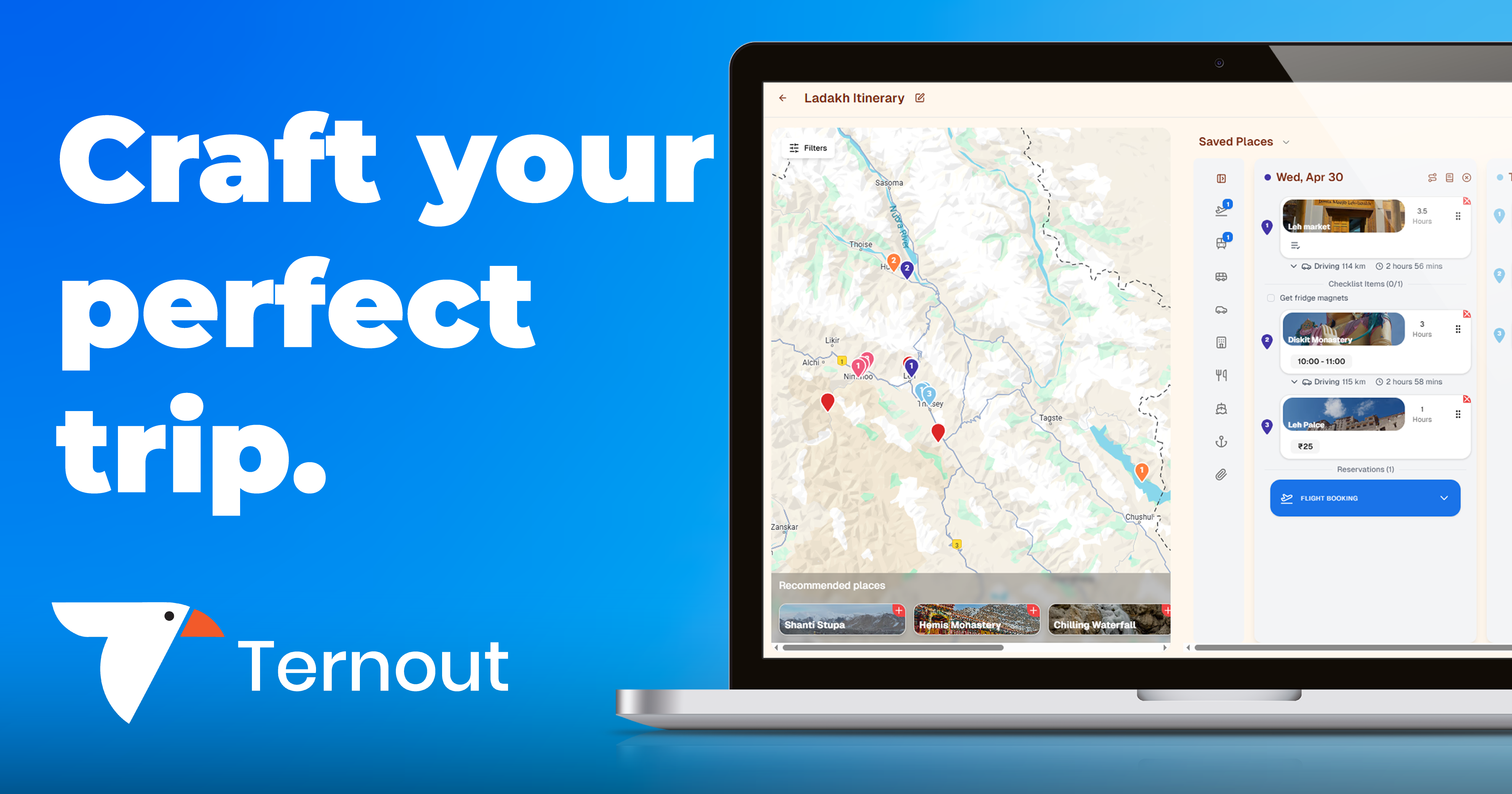 Ternout - Il tuo pianificatore di viaggio all-in-one. media 9