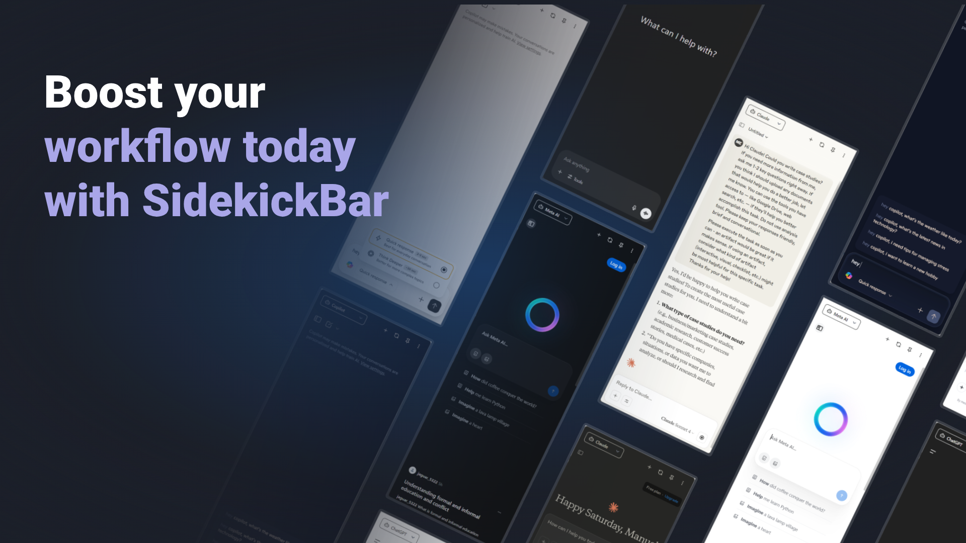 Sidekickbar - Il tuo nuovo compagno di AI multi-agente media 4