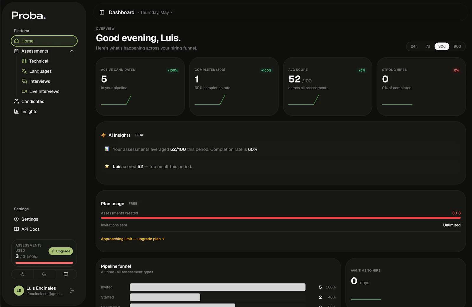 Proba screenshot 2