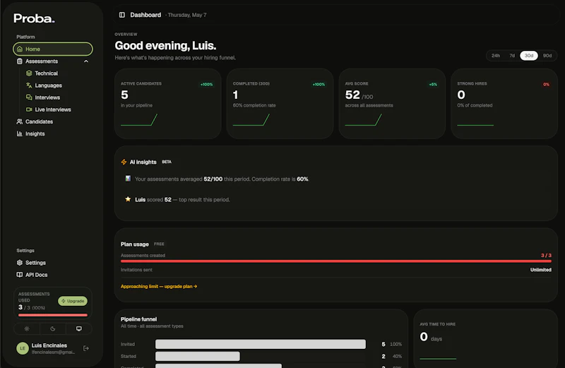 Proba screenshot 2