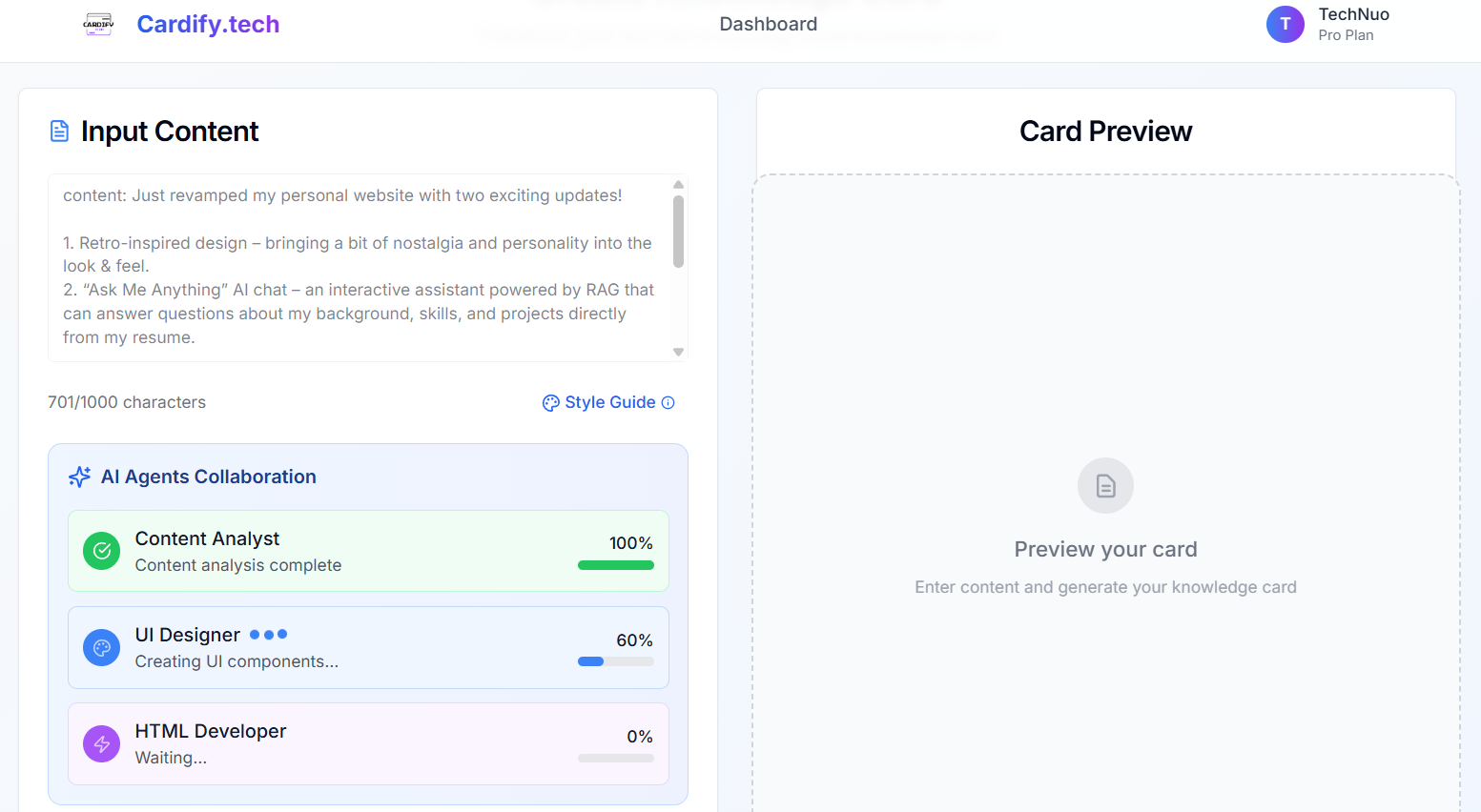 Cardify.tech gallery image
