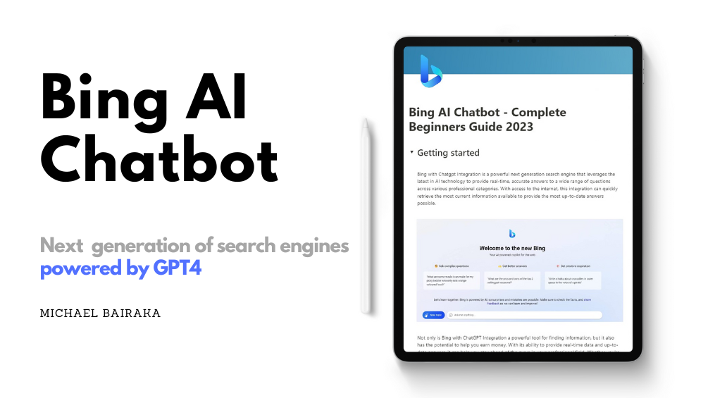 Bing AIチャットボット - 初心者ガイド2023 - Bing AI Chatbot 2023：次世代検索エンジンガイドメディア1