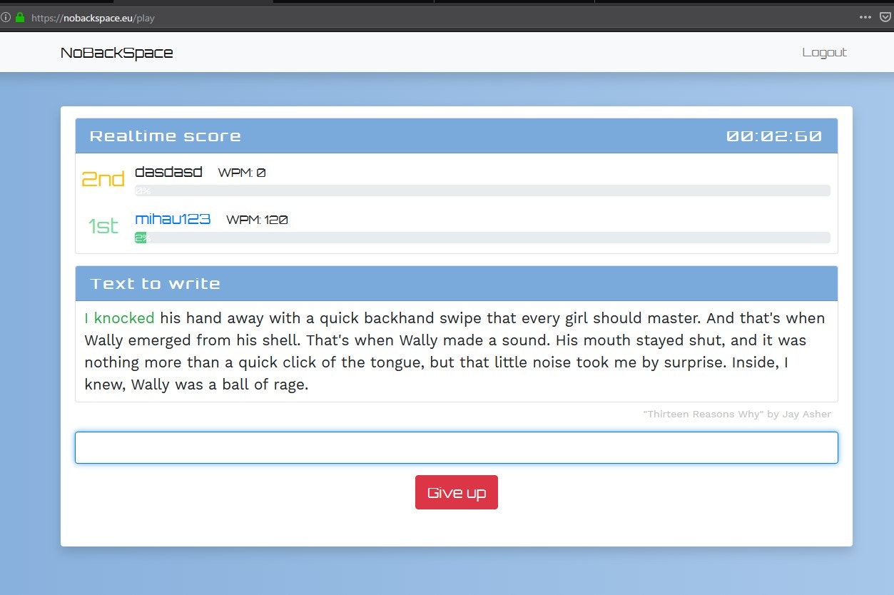 NoBackspace gallery image