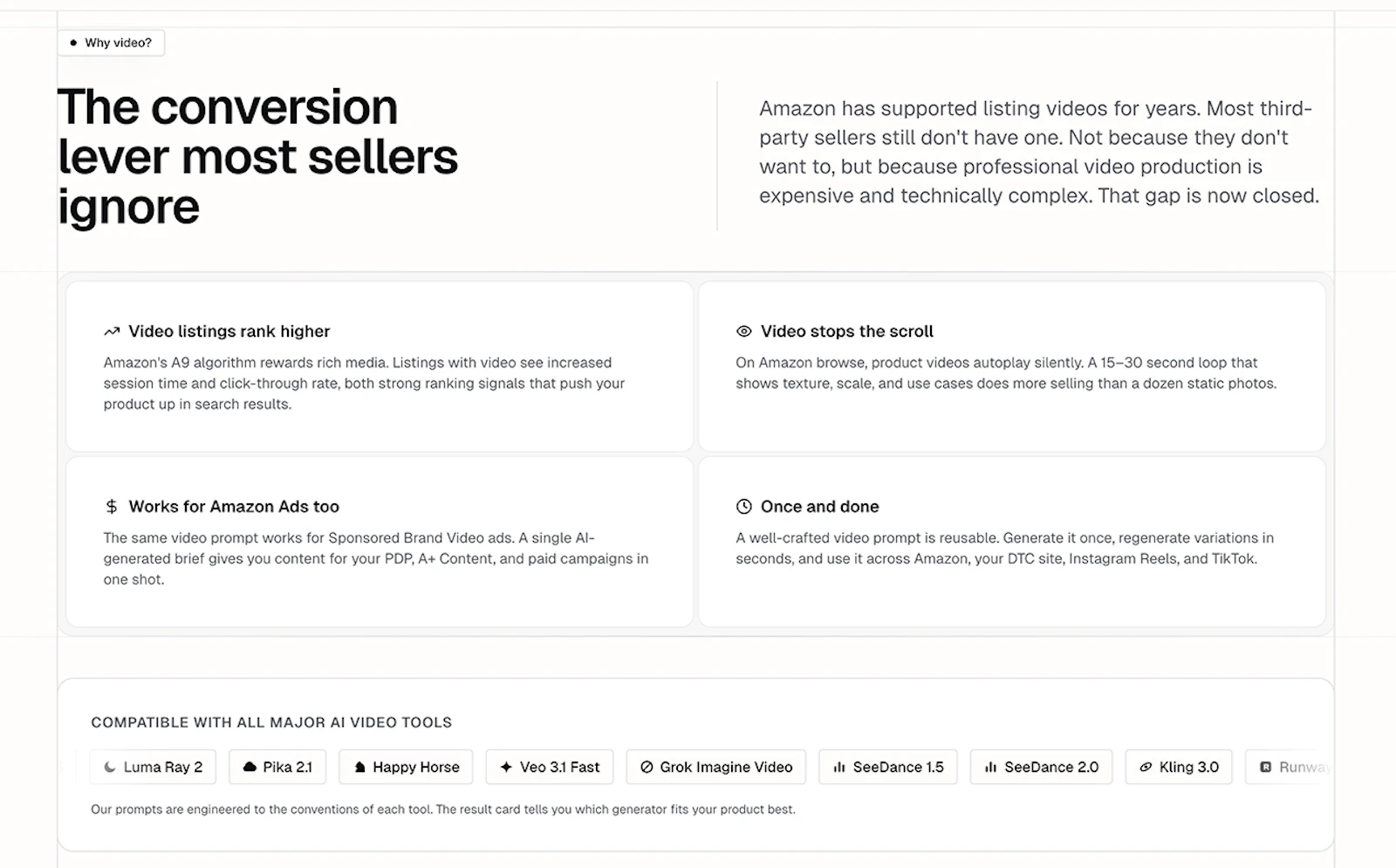Amazon AI Video Prompt Generator screenshot 3