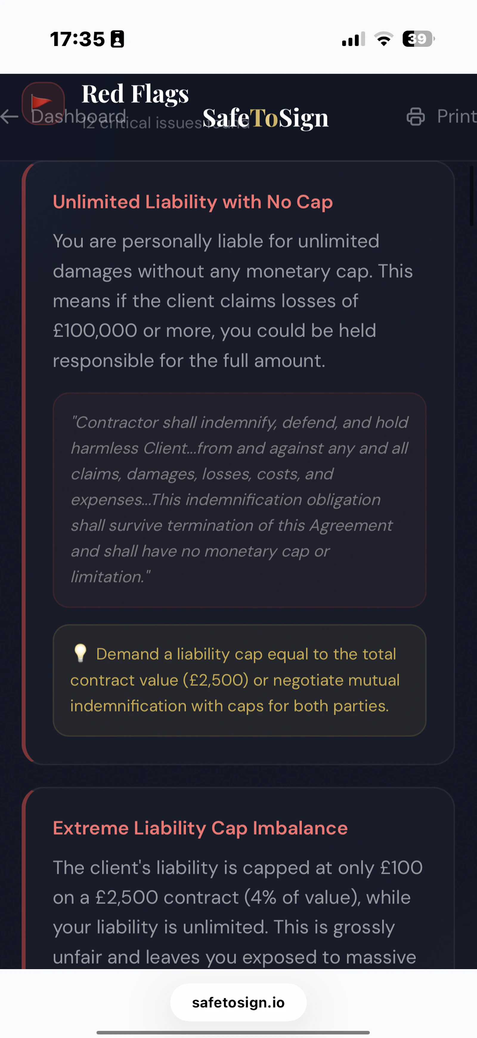 SafeToSign screenshot 12