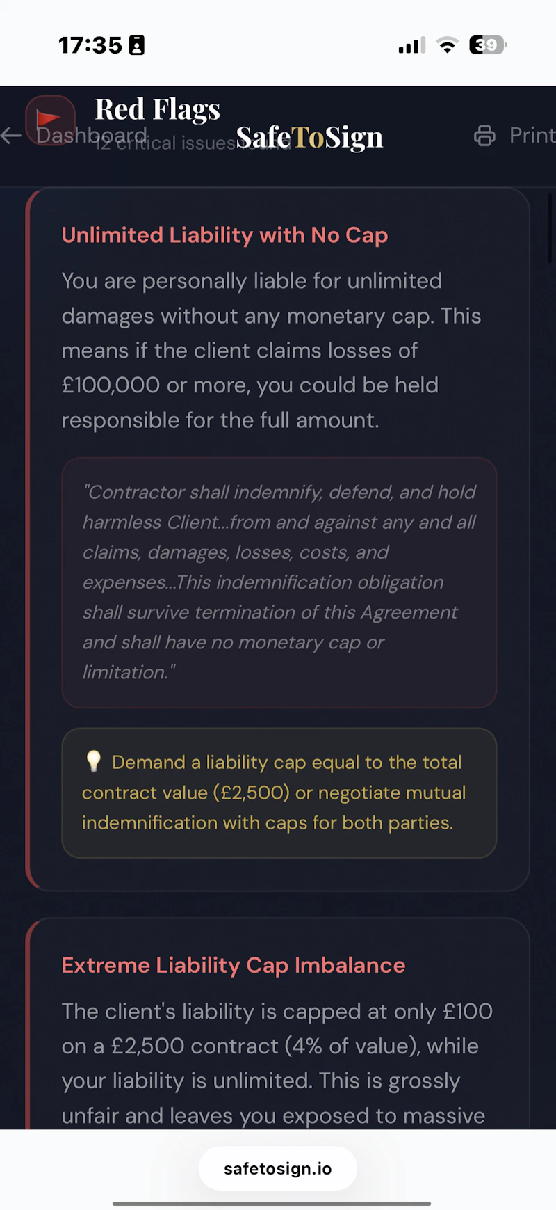 SafeToSign screenshot 12
