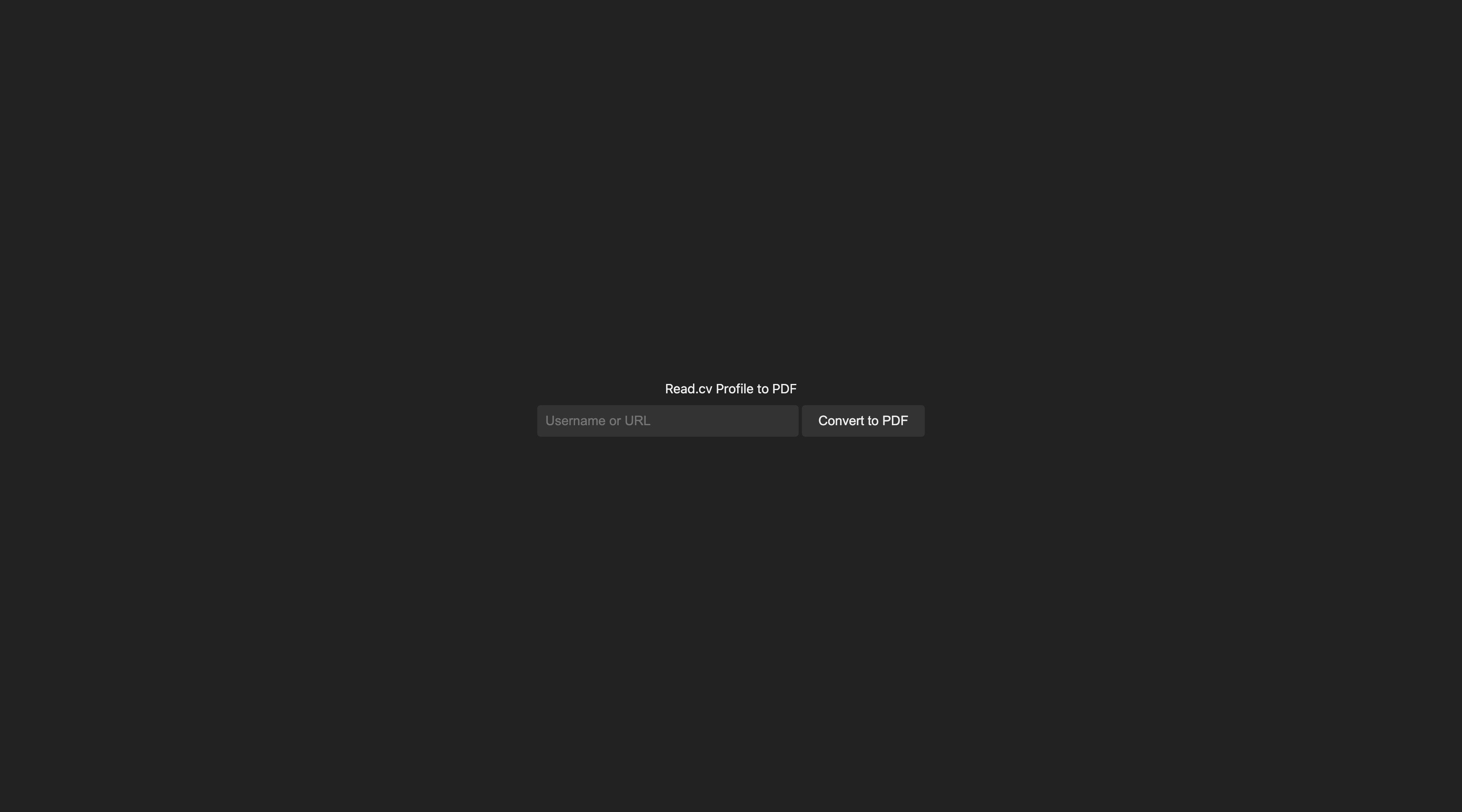 read.cv to pdf - read.cv 프로파일을 PDF 이력서로 변환하십시오 미디어 1