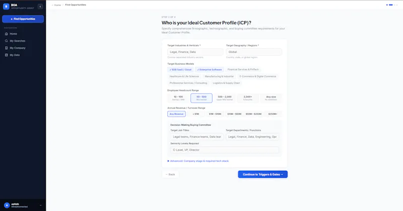 Business Opportunity Agent screenshot 2