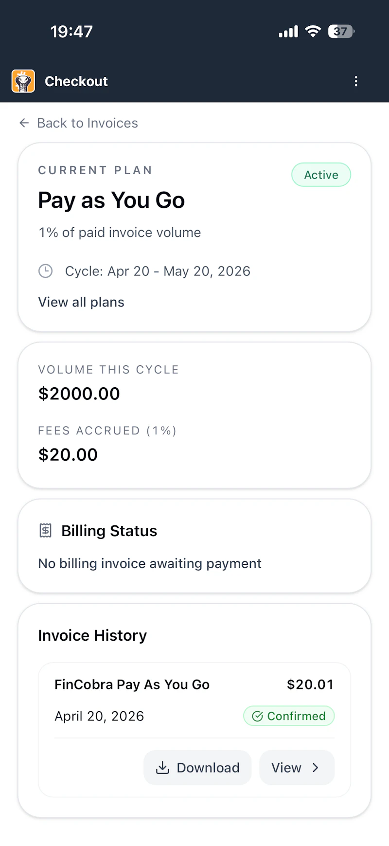 FinCobra screenshot 5