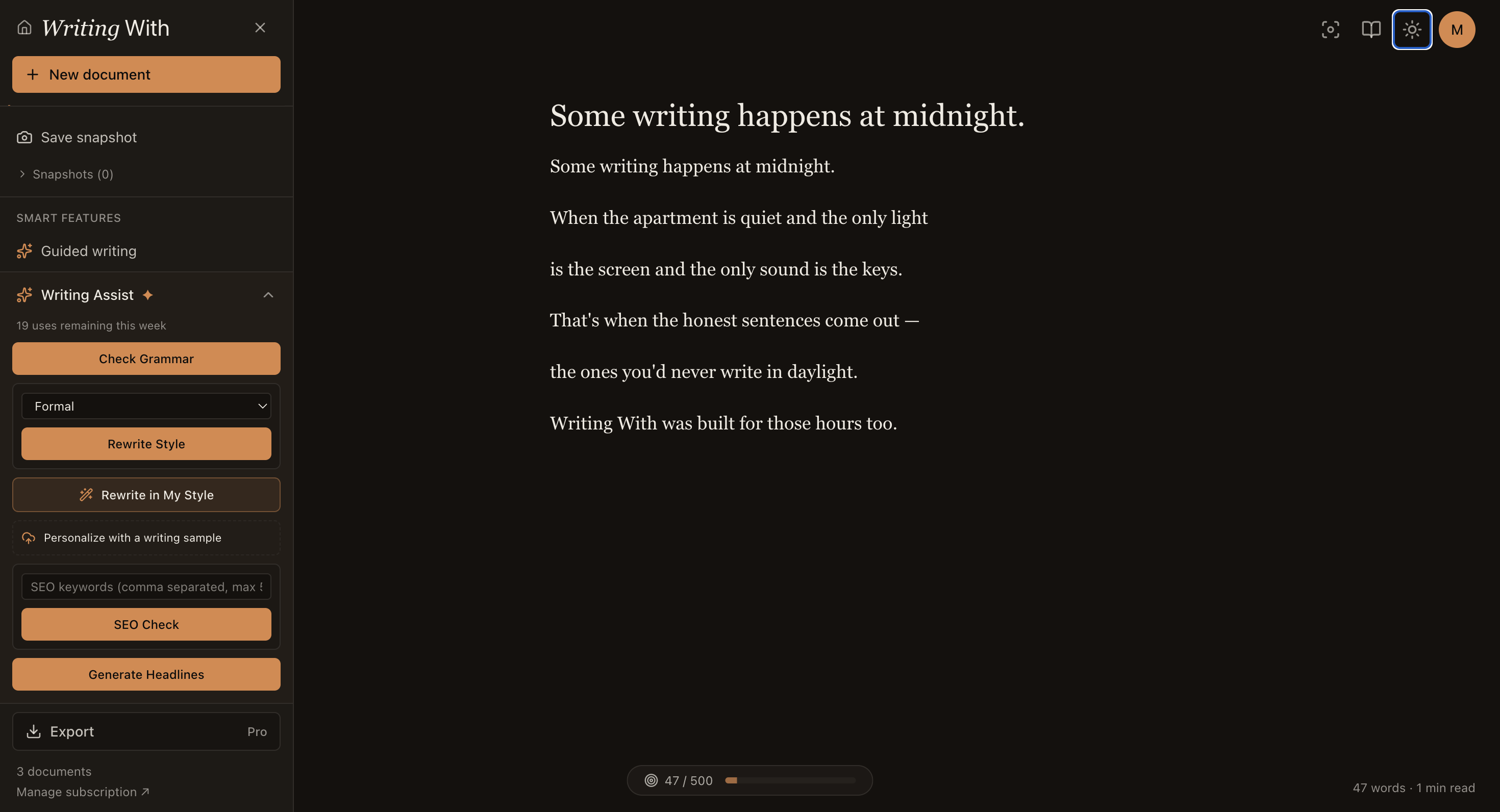 Writing With - Just you and a blank page gallery image