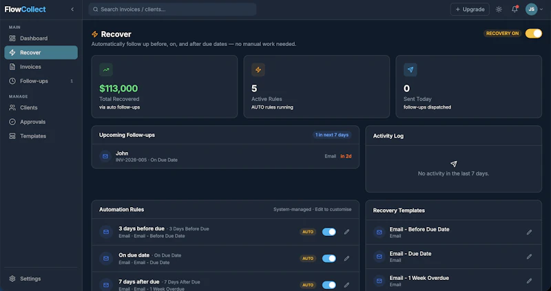 FlowCollect screenshot 2