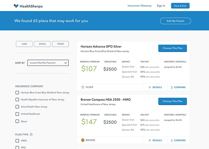 HealthSherpa gallery image