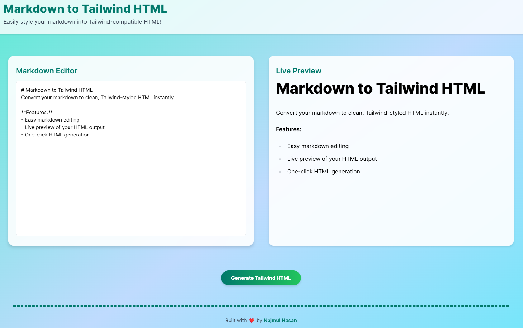 Отметка в Tailwind HTML - Легко придумать свою отметку в HTML-совместимый с носованием! медиа 3