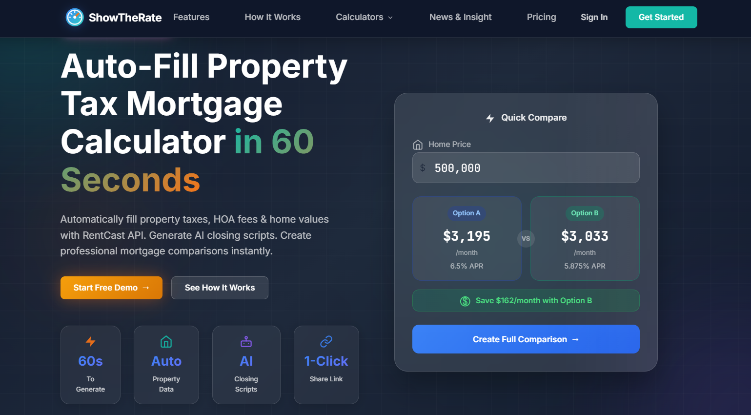 ShowTheRate - Main product screenshot demonstrating key features and user interface