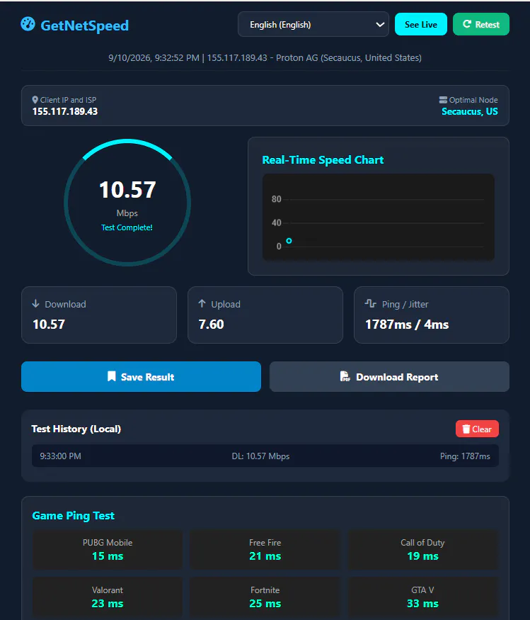 Get Net Speed