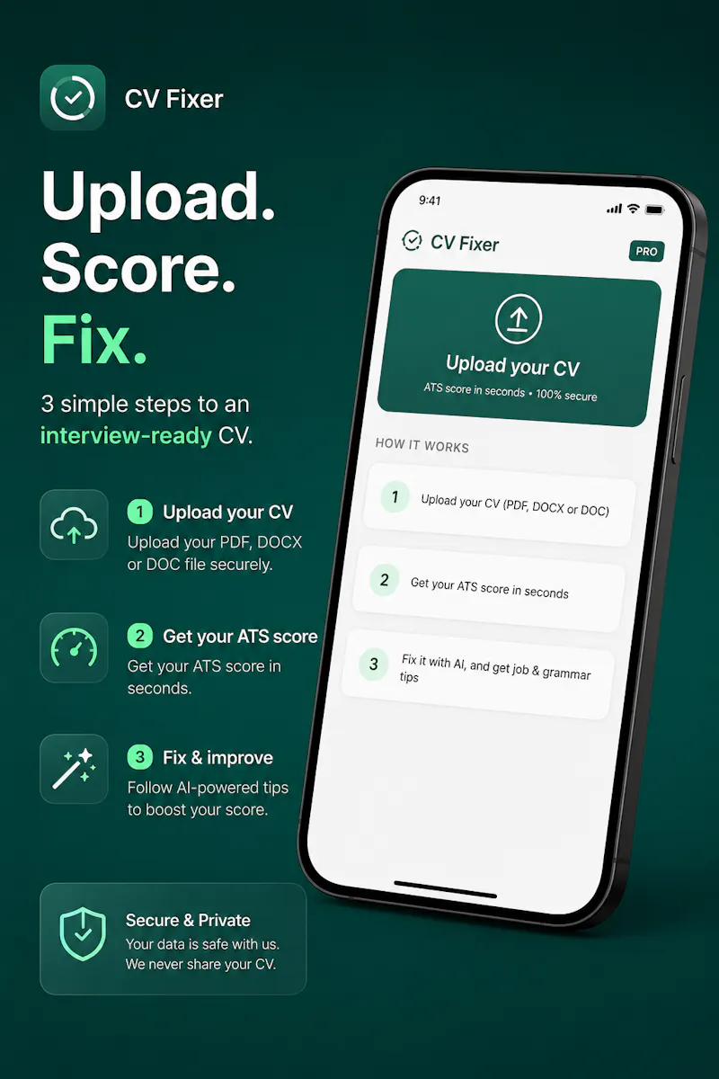CV Fixer- ATS Checker screenshot 2