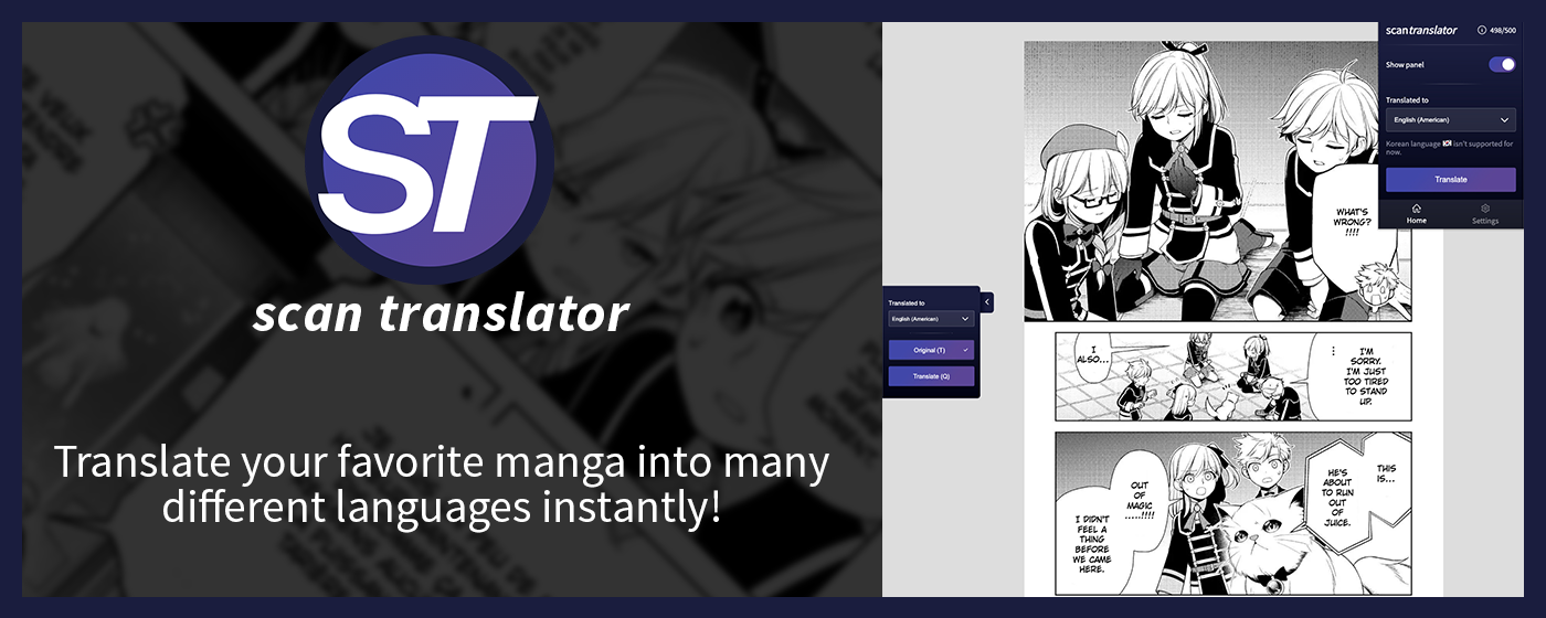 Scantaler - Vertaal manga, scans of afbeeldingen met de kracht van AI media 4