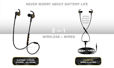 Back Bay Wireless+Wired Earbuds - Redesigned gallery image