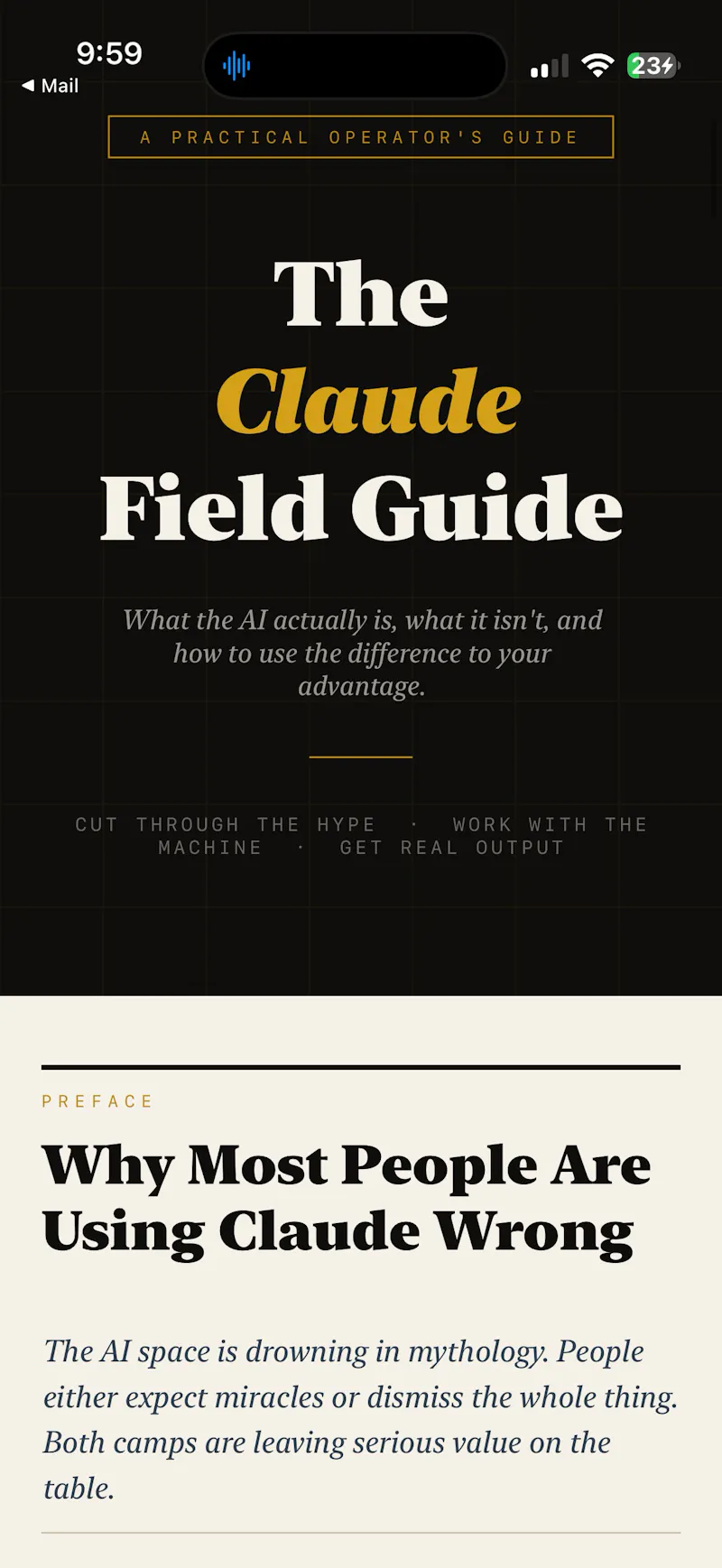 Claude | Field Guide on Apple App Store screenshot 1