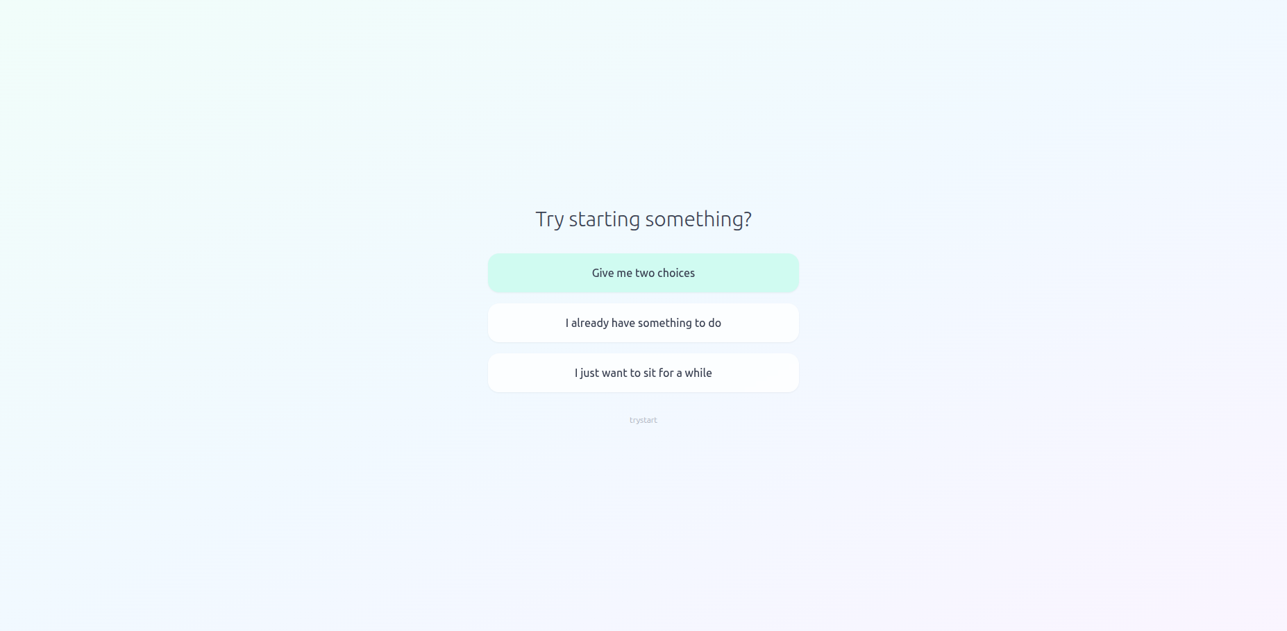 trystart gallery image