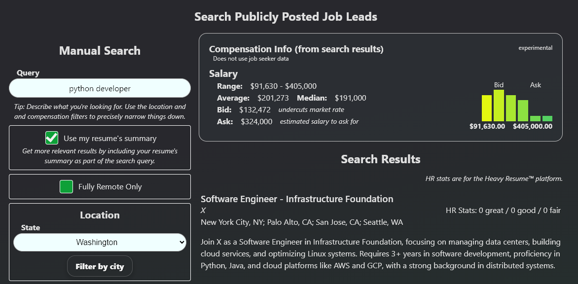 Heavy Resume™ - Interactive Resume and AI Agent Platform media 4