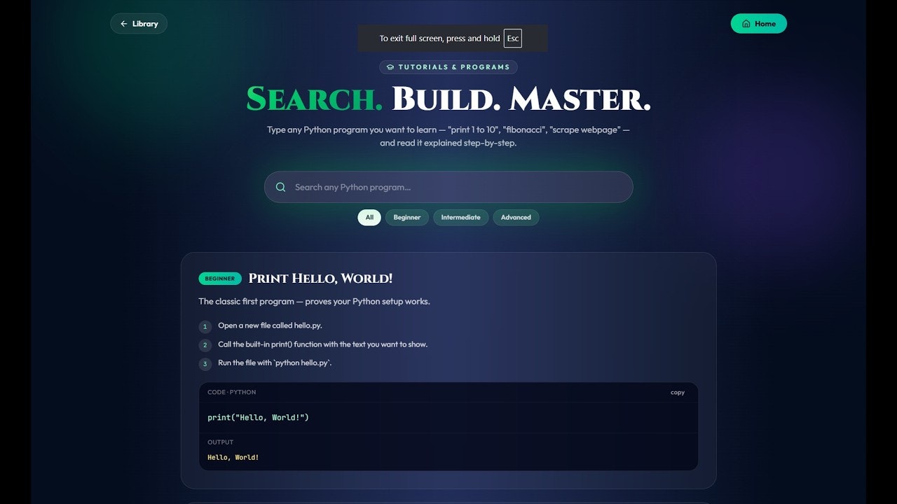 Pynexa — Master Python, Beautifully gallery image