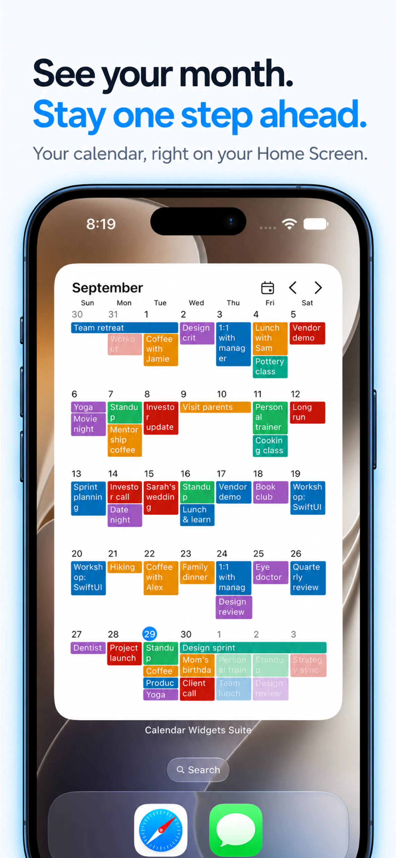 Calendar Widgets Suite screenshot 1