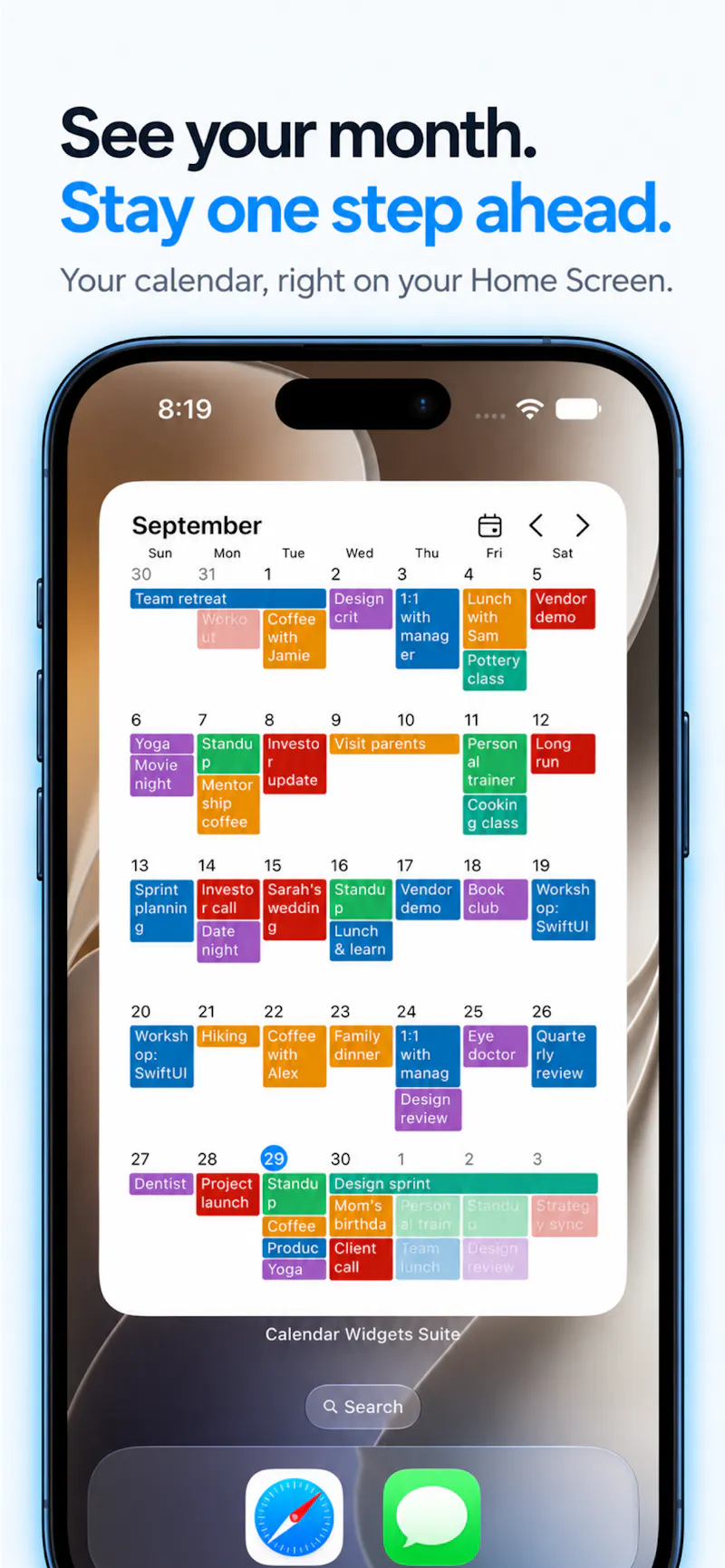 Calendar Widgets Suite screenshot 1