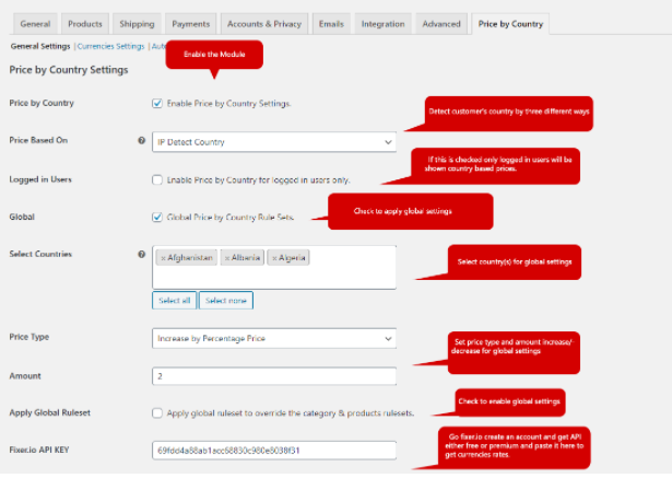 WooCommerce Price By Country Plugin Prog gallery image